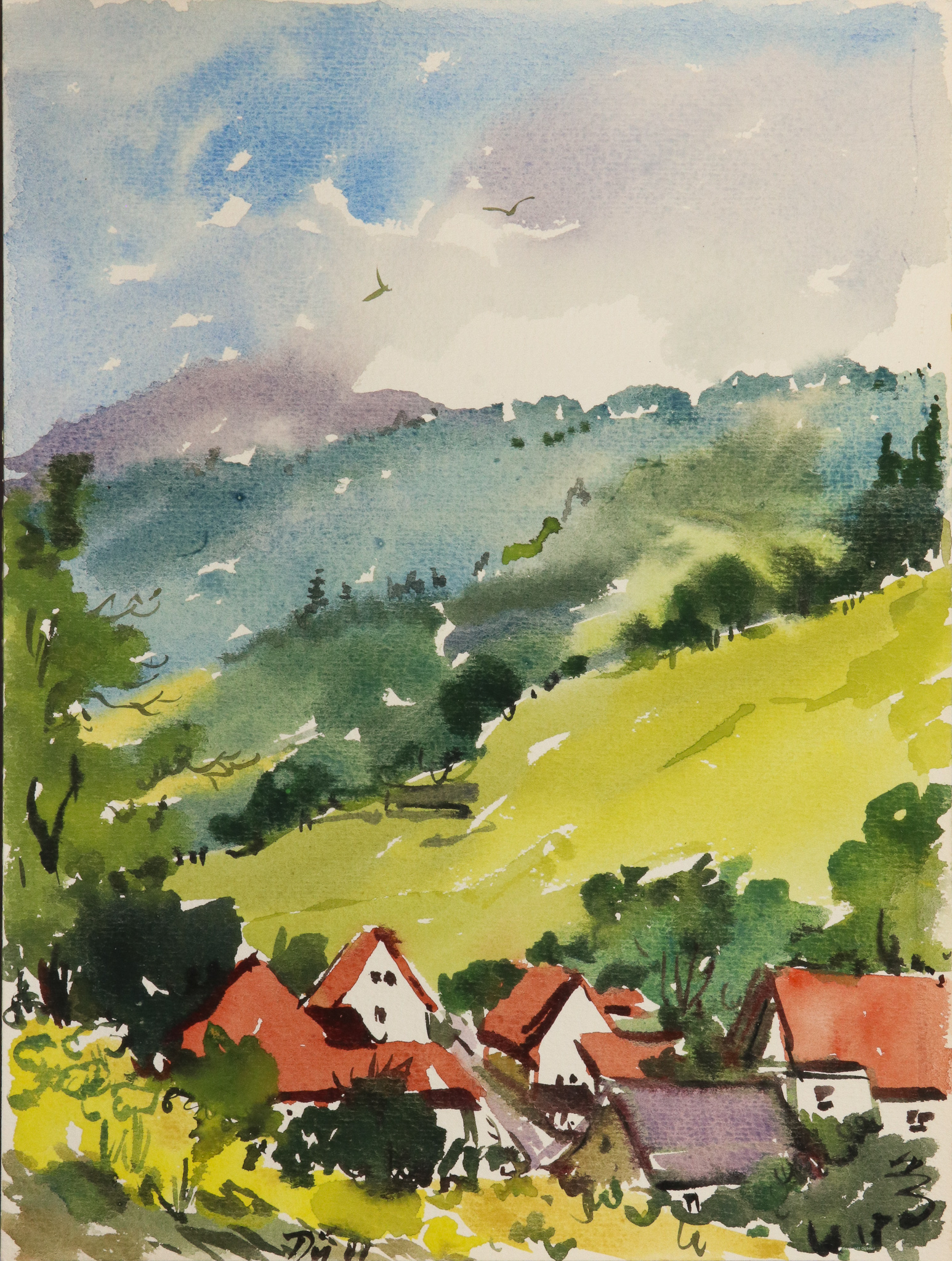 Dorf am Wald